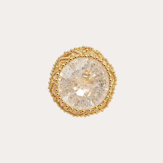 Bague fiesta Cabinet de curiosité  diamants et or jaune 18k 750/1000