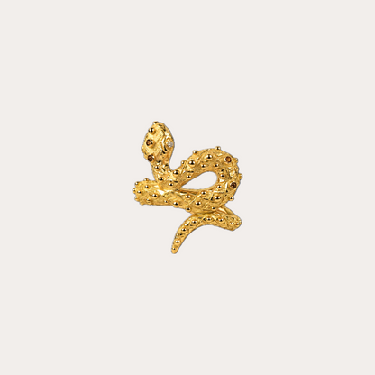 Bague Prodigieux bestiaire serpent diamants et or jaune 18k 750/1000