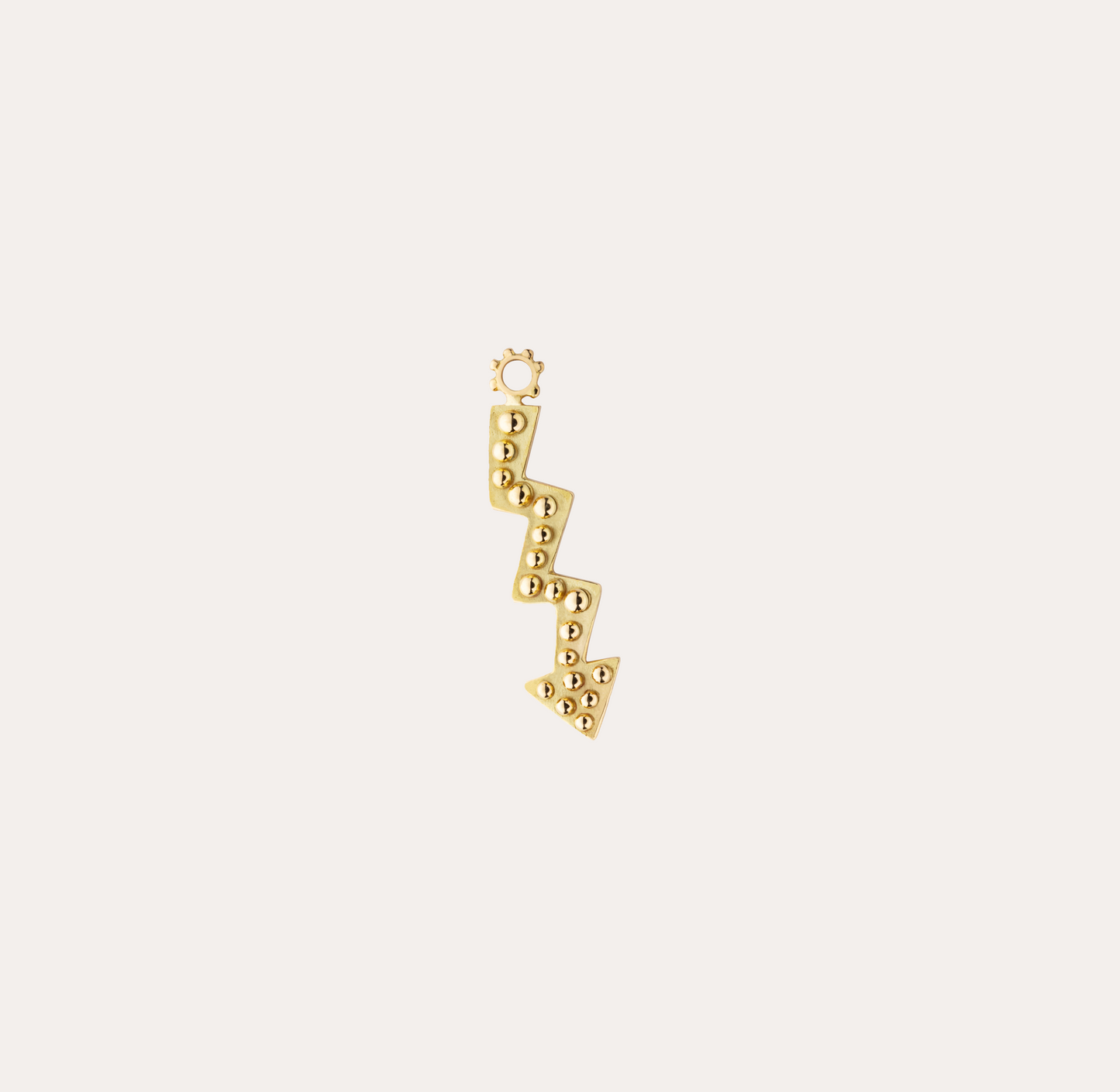 Charm Flèche Signes de Vie pour créole, or jaune recyclé 18k 750/1000