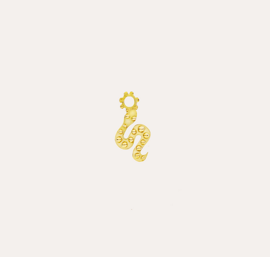 Charm Serpent Signes de Vie pour créole, or jaune recyclé 18k 750/1000