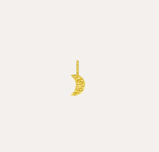 Pendentif Signes de Vie lune or jaune 18k 750/1000