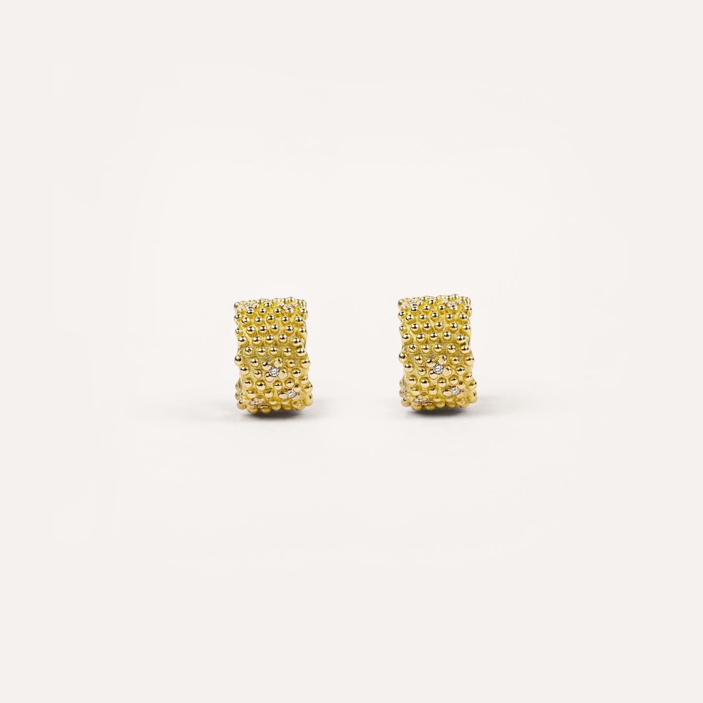 Boucles d'oreilles Pour toujours diamants de culture et or jaune recyclé 18k 750/1000