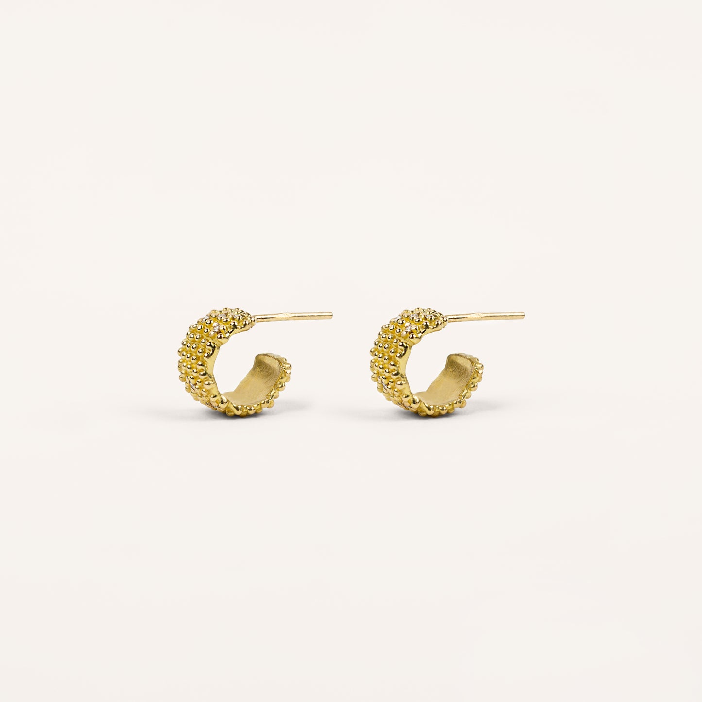 Boucles d'oreilles Pour toujours diamants de culture et or jaune recyclé 18k 750/1000