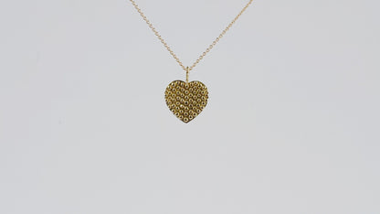 Pendentif Signes de Vie Cœur or jaune 18k 750/1000