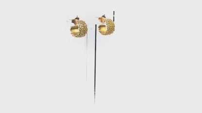 Boucles d'oreilles Pour toujours diamants de culture et or jaune recyclé 18k 750/1000