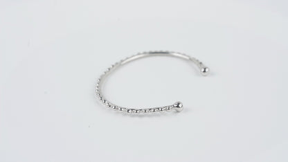 Bracelet jonc Pour toujours or blanc recyclé 18k 750/1000.